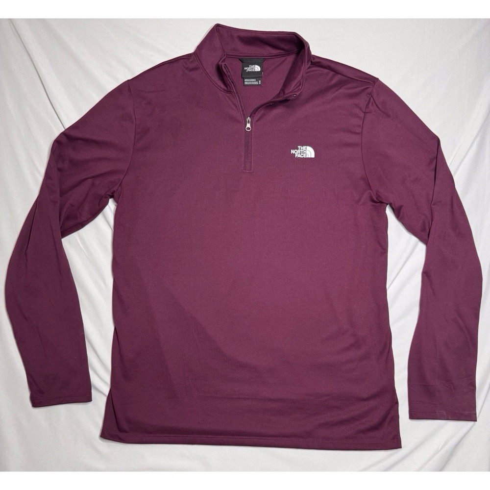 The North Face Elevation 1/4 Zip‎ Maroon Lightweight Pullover Mens Size Medium